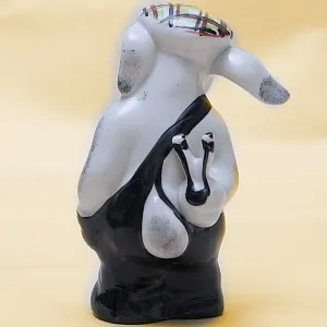 Фарфоровая Статуэтка «Заяц-хулиган» СССР Дулево -70 -е годы ХХ века.