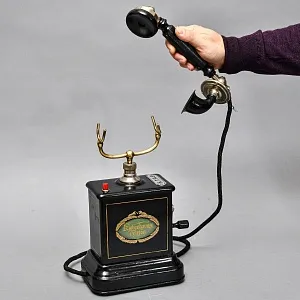 Антикварный Настольный Телефонный аппарат - Телефон «Kjøbenhavns Telefon - KTAS», Дания -1905 год.