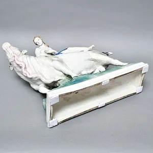 Редкость! Очень Большая Фарфоровая статуэтка «ПОХИЩЕНИЕ ЕВРОПЫ», Karl Ens Германия, начало ХХ века. 