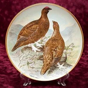 Коллекционная Тарелка «Шотландская Куропатка» Фарфор Лимож Limoges Франция 1979 год.