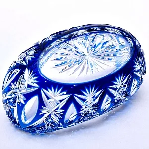 Большая Хрустальная Ваза - Конфетница «Ладья», JOSKA BODENMAIS Германия -60 гг.