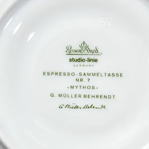 Авторская Коллекционная Кофейная Пара «Миф», фарфор Rosenthal, Германия.