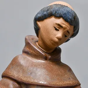 Коллекционная Фарфоровая статуэтка «Юный монах и его паства», Lladro серия Грес, Испания. 