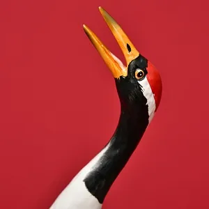 Коллекционная Фарфоровая статуэтка "Птица - ЖУРАВЛЬ", Goebel Германия, вторая половина ХХ века.