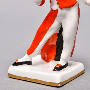 Коллекционная Фарфоровая статуэтка «Арлекин», СССР ДФЗ Вербилки, 1961 год.