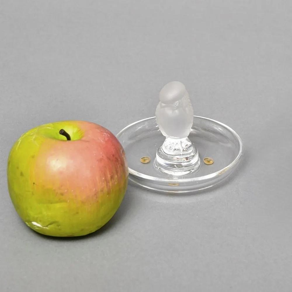 Хрустальная Подставка «Птичка» для колец и украшений в стиле Арт Нуво, Laligue Франция.