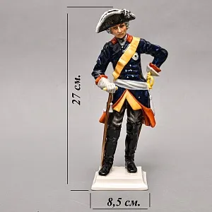 Коллекционная Фарфоровая статуэтка «Старый Фриц» - «Король Пруссии Фридрих II», Hutschenreuther Германия.