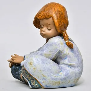 Коллекционная  Фарфоровая статуэтка «Ленивый день», Lladro серия Грес, Испания.