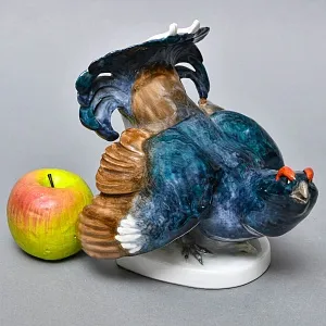 Птица Фарфоровая статуэтка «Охота - Тетерев», Карл Энс / Karl Ens Германия - 1958 год.