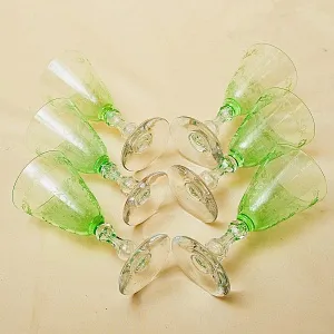 Антикварный Набор - Хрустальные Бокалы для вина «MICADO», Saint Louis. Франция, начало ХХ века.