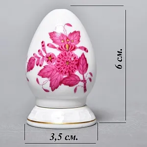 Набор для завтрака - три Пашотницы и Солонка «APPONYI PURPUR», Фарфор HEREND Венгрия. 