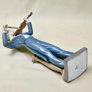 РЕДКОСТЬ! Большая Коллекционная Фарфоровая статуэтка «Музыкант - Скрипач» Lladro, Испания - 1985 год.