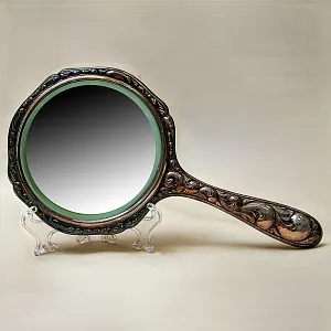 Антикварный Дамский набор для туалетного столика - 4 предмета, Серебро, Англия - начало ХХ века. 