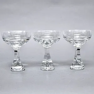 Редкость! Хрустальные Креманки - Фужеры для Шампанского серия «Neptune», BACCARAT, Франция, 80 -гг. 