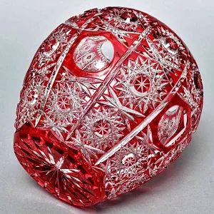 Хрустальная Шарообразная Ваза для цветов JOSKA BODENMAIS Германия конец 60-х гг.