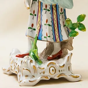 Парные Фарфоровые статуэтки «Сельская Ярмарка» Н-22см. SITZENDORF, Германия - 50гг..