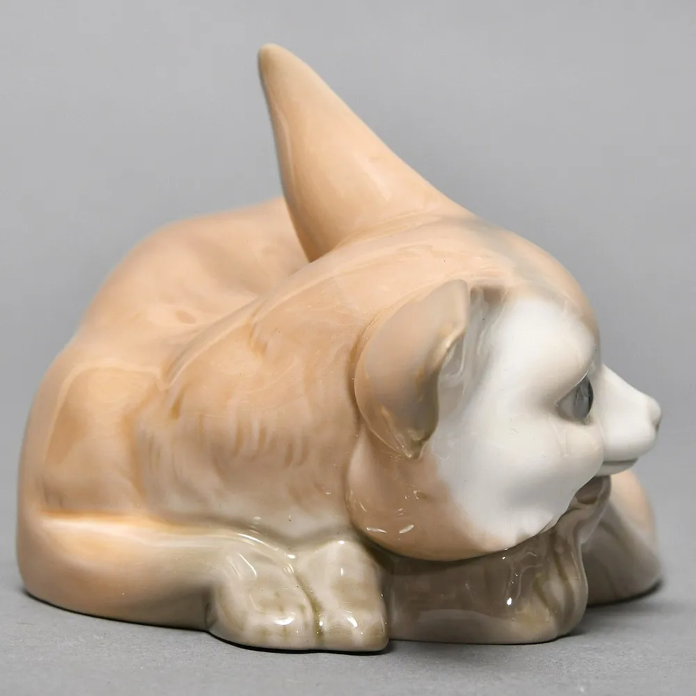 Коллекционная Фарфоровая статуэтка "Лиса - Фенек с лисенком", Lladro Испания, вторая половина ХХ века.
