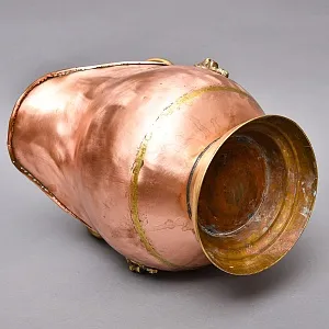 Большой Классический Медный Зольник или Кашпо, Англия середина ХХ века!