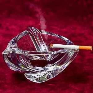 Редкость! Хрустальная Пепельница Оригинальной формы, VAL SAINT LAMBERT Бельгия - 50гг.