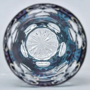 Редкая!!! Коллекционная Ваза - Карандашница, Цветочная Эмалевая роспись, Хрусталь Witti,  Германия 60-е гг.