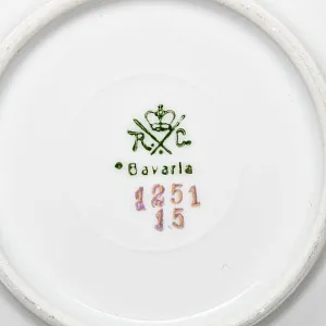 Антикварная Фарфоровая Кофейная пара в стиле Шинуазри, ROSENTHAL Германия, 1891 - 1906 годы. 