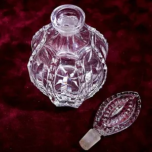 Винтажный Хрустальный Соусник - Графинчик с пробкой BEYER Германия 60-е годы ХХ века.