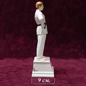 «Борец Дзюдо» - Авторская Коллекционная Фарфоровая Статуэтка, Россия.