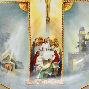 Авторская Фарфоровая тарелка «Жизнь Христа», Royal Doulton Великобритания, 80-е годы ХХ века.