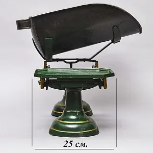 Большие Антикварные Чугунные Кухонные Весы с чашкой для сыпучих продуктов, Англия начало ХХ века.