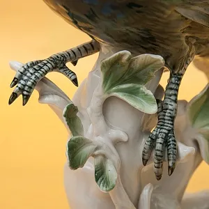 Большая Фарфоровая Статуэтка «Райская Птица» Н -30 см., Карл Энс / Karl Ens,  Германия, 50-е годы ХХ века.