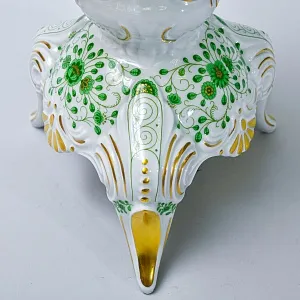 Настольная Электрическая Лампа - Светильник «APPONYI GREEN» Фарфор Lindner, Германия 80 -е годы ХХ века.