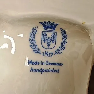  РЕДКОСТЬ!!! Фарфоровый Кофейный Столик PLAUE Von Schierholz, Германия - 1967 год.