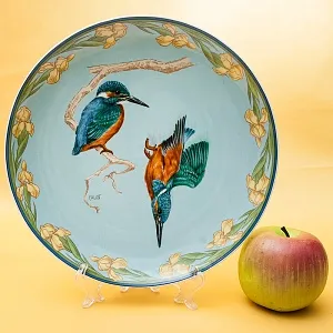  Коллекционная Тарелка «Птицы - Зимородки» Фарфор, Villeroy&Boch Германия, 80-е годы.