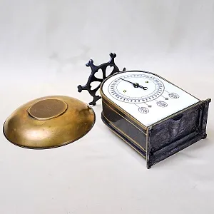 Редкость! Антикварные Механические Кухонные Весы, Металл/Фарфор, Rolf Matthaus, Германия -1908 год.