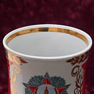 Коллекционная Фарфоровая Ваза «Орден Победа», Довбышевский ФЗ СССР, 70-е гг. ХХ века.