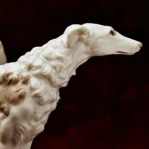 Антикварная Фарфоровая Статуэтка «ПУТТИ И СОБАКА БОРЗАЯ», ROSENTHAL Германия - 1934 год.