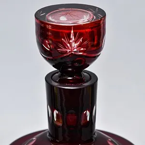 Набор Графин и Рюмки «Рубиновый Хрусталь», Tirgu-Mures Германия, 50 -е годы ХХ века.