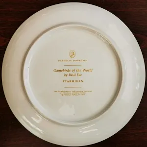 Коллекционная Тарелка «Белая Куропатка» Фарфор Лимож Limoges Франция 1979 год.