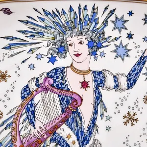  Коллекционная Тарелка - Настенное Блюдо «Времена года. Зима», Фарфор Hutschenreuther Германия - 1978 год.