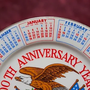 Редкость! Юбилейная Коллекционная Фарфоровая Тарелка 200 лет США - 1976г.