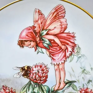 Коллекционная Фарфоровая Тарелка - Блюдо «Фея Клевера», Wedgwood Англия - 1989 год. 