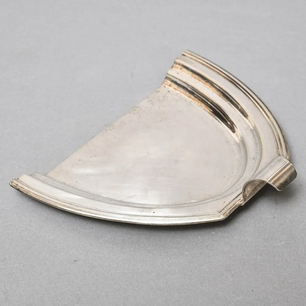 Старинный Совок и скребок для уборки крошек со стола, Металл, Silverplated, SHEFFIELD Англия. 