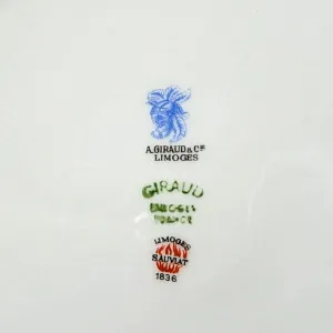 Фарфоровый Сервиз «Эгоист» - 5 предметов из серии «Шиповник», Limoges Франция -1979 год.