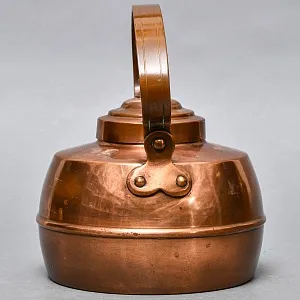 Винтажный Медный Чайник на 2.3 литра, Франция, середина ХХ века. 