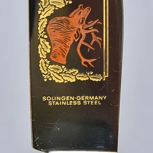 Набор для Барбекю «Охота» - 4 предмета, Stainless Steel Solingen Германия, 60 -е годы ХХ века.