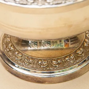 Антикварная Ваза для розовых бутонов «Rose Bowl», Silverplate, SHEFFIELD Англия - первая половина ХХ века.