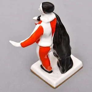 Коллекционная Фарфоровая статуэтка «Арлекин», СССР ДФЗ Вербилки, 1961 год.