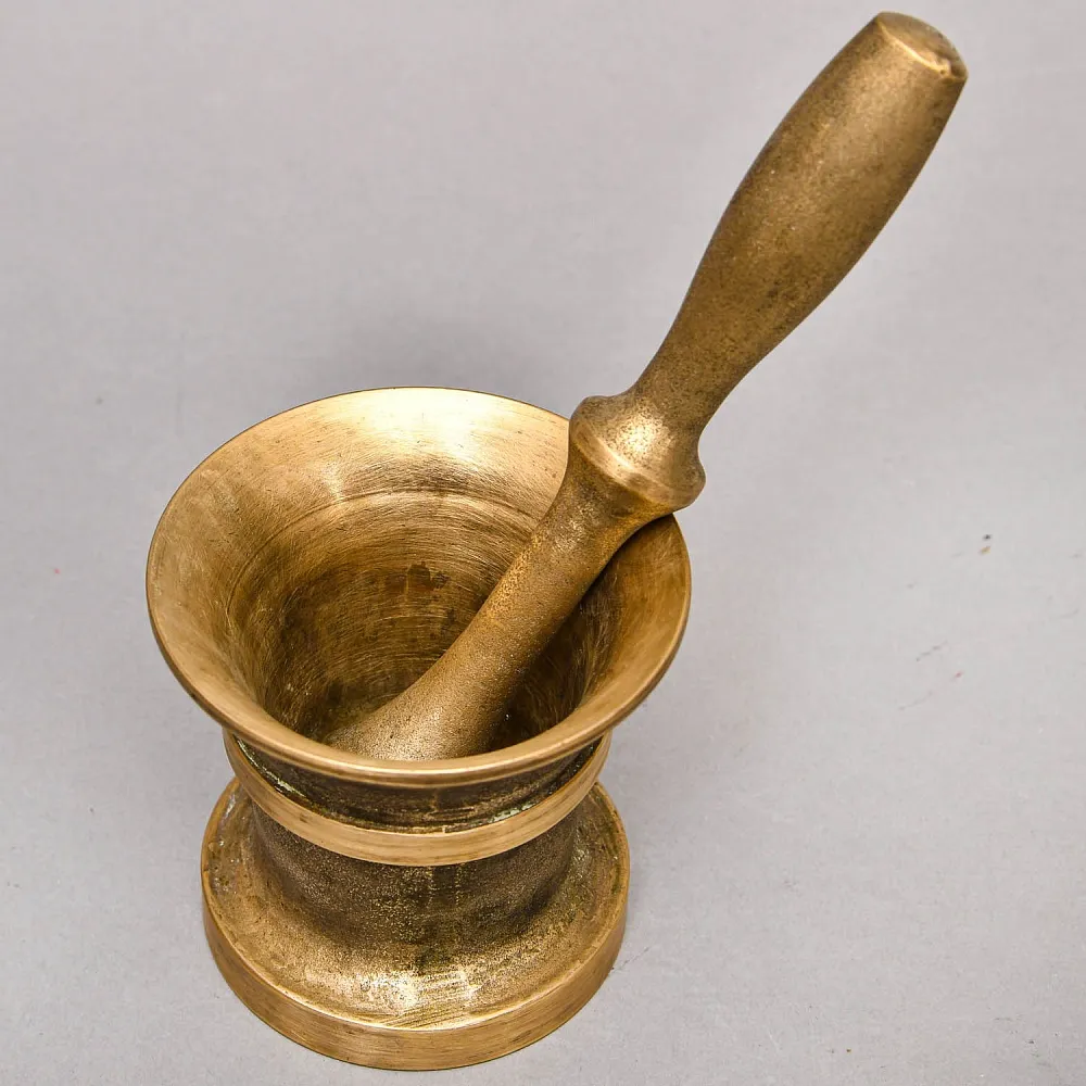 Старинная Бронзовая Ступка для размельчения сухих продуктов, СССР -70-е годы ХХ века.
