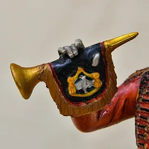 Коллекционная Фарфоровая статуэтка «Солдат. Гусар - горнист» из серии «Армия Наполеона», Capodimonte Италия.