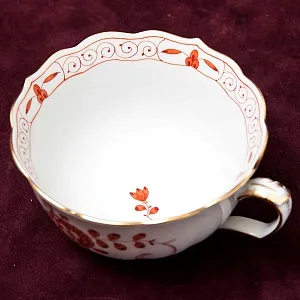 Чайный Сервиз «Индийский цветок» на 6-ть персон Фарфор MEISSEN / МЕЙСЕН Германия.